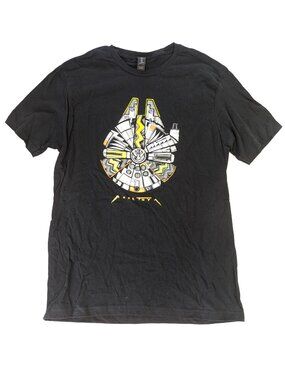 Star Wars T-Shirt - Men's Medium - Graphic Art Millennium Falcon